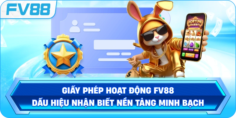 Giấy Phép Hoạt Động FV88 – Dấu hiệu nhận biết nền tảng minh bạch